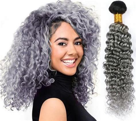 gray hair bundles|grey afro kinky human hair.